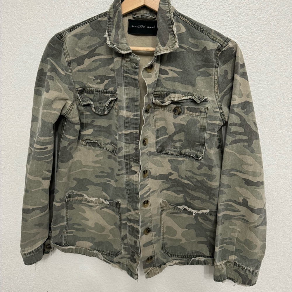Camo shacket